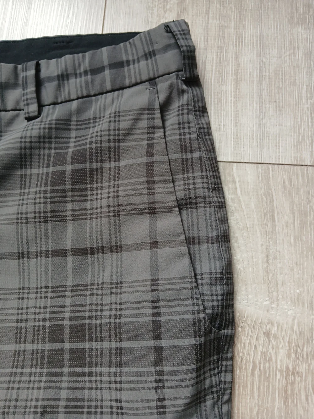 Nike Golf Tour Performance Dri-Fit Pants Men's Size 38 X 32 Gray Plaid - Picture 2 of 13